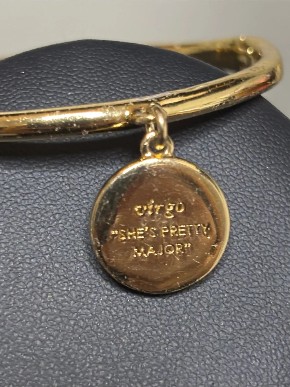 kate spade Virgo She’s Pretty Major Gold Bangle Bracelet Horoscope Charm - Picture 7 of 9